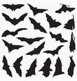 bat silhouettes vector image
