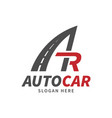 car company or rental cars logo template vector image