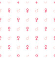 mars and venus seamless pattern hand drawn vector image