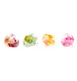 set hand-painted splash bright mixed color vector image vector image