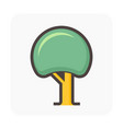 simple tree icon design vector image