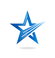 star loop abstract logo vector image vector image