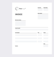 invoice template vector image vector image