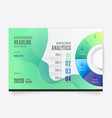 modern brochure template with infographic design vector image vector image