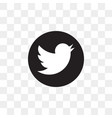 twitter social media icon design template vector image vector image