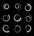 abstract spiral icons vector image vector image