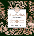 wedding invitation card template design poster vector image vector image