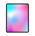 new version of realistic frameless premium tablet vector image vector image