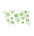 energy icons composition vector image