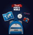 travel around the world vector image vector image