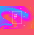 abstract fluid color pattern neon color liquid vector image