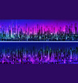 cityscape urban scene modern scenic skyline vector image vector image