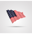 flag of us isolated on white vector image