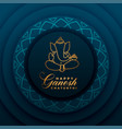 hindu festival ganesh chaturthi celebration vector image vector image