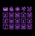 chemical science chemistry neon glow icon vector image vector image