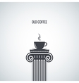 coffee cup classic design background vector image