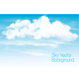 blue sky background with white transparent vector image vector image