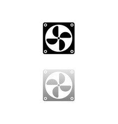 Gpu icon flat Royalty Free Vector Image - VectorStock