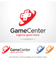 game center logo template vector image