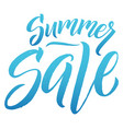 summer sale calligraphy element lettering logo vector image vector image