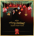 merry christmas background vector image