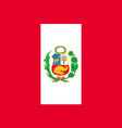 national peru flag vector image