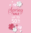 paper flowers vector image vector image