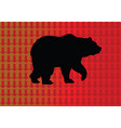 bear market vector image vector image