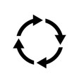 circle arrow round icon circular loop vector image vector image