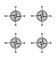 compass icon black wind rose icon isolated vector image