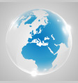 earth globe vector image