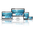 web design concept vector image