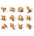 zodiac in 3d vector image vector image