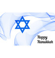 happy hanukkah israel vector image