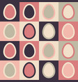 retro eggs seamless easter pattern vector image