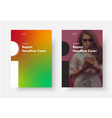 template with a soft gradient and place vector image vector image