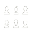 profile icon vector image vector image