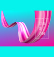 abstract liquid flow design bright color motion vector image