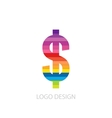 colorful logo letter vector image