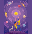 astrology astronomy background vector image vector image