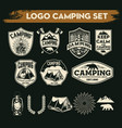 camping and hiking logo design adventure life vector image