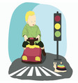 crosswalk vector image