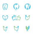 dental logo template vector image