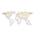 world map with shadow textured design vector image