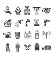 water with human icon vector image
