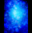 blue bokeh background for christmas design vector image