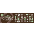 organic food and natural products vector image vector image