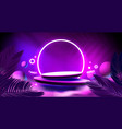 podium cyber star event show stage game vector image vector image