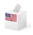 election in united states of america ballot box vector image vector image