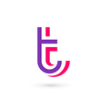 letter t logo icon design template elements vector image